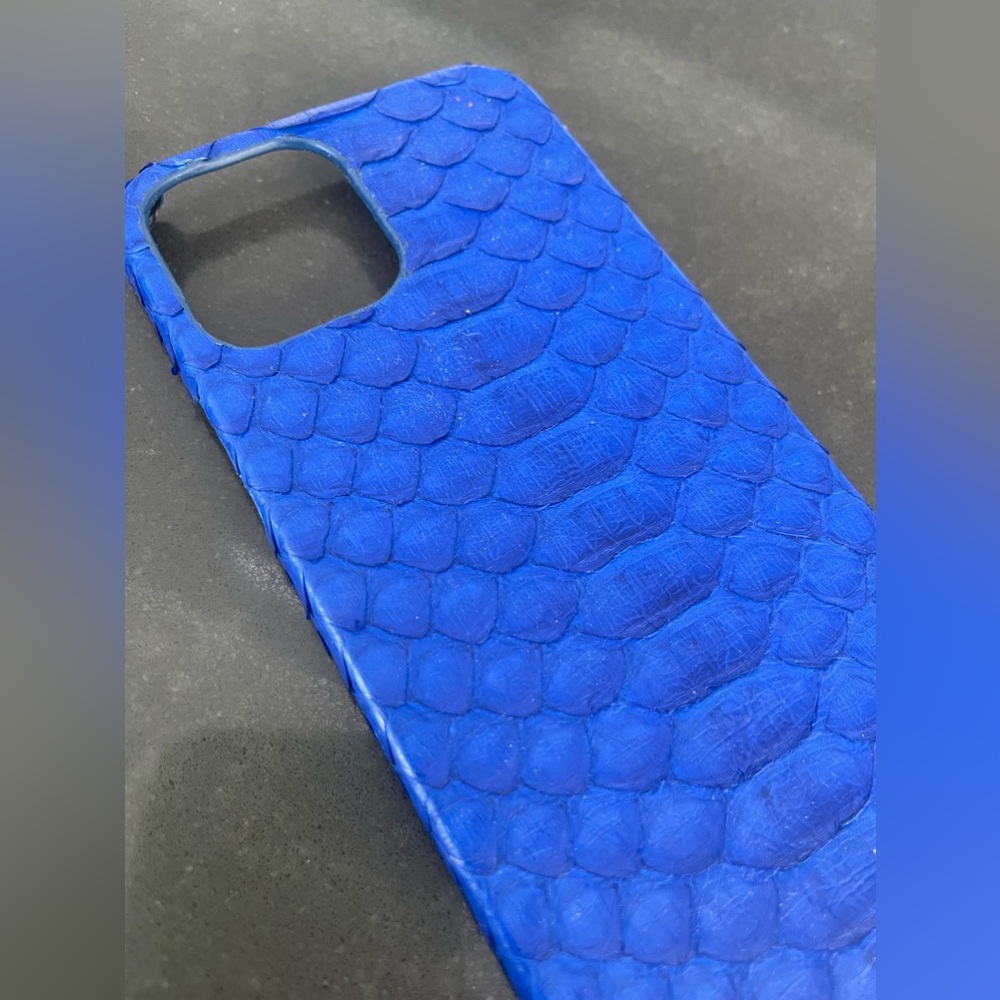 NWOT IPHONE 12 PRO MAX GENUINE ALLIGATOR LEATHER COVER